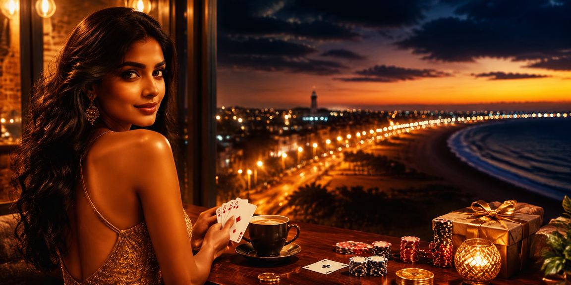 Close-up of casino chips representing bonus winnings for Indian players